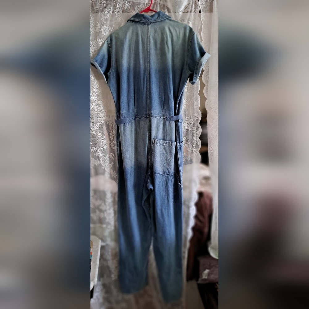 Pistola NWOT(from Revolve)Blue Denim Jumpsuit with Distressed Details - Picture 3 of 8
